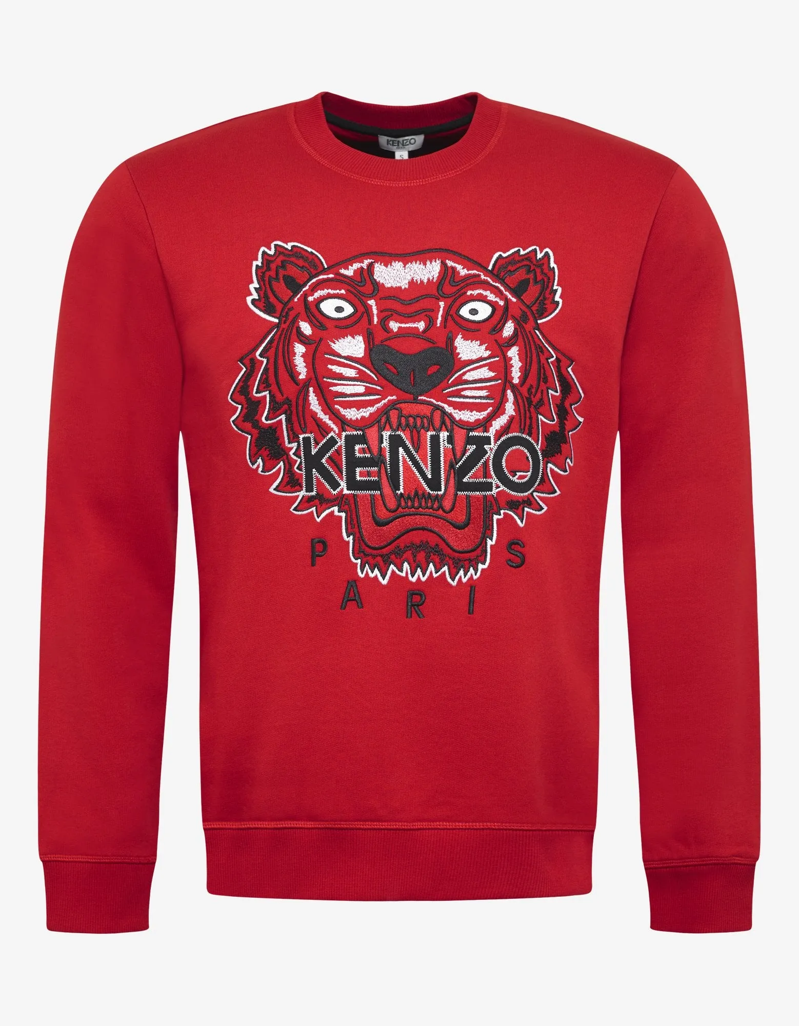 Red Tiger Embroidery Sweatshirt