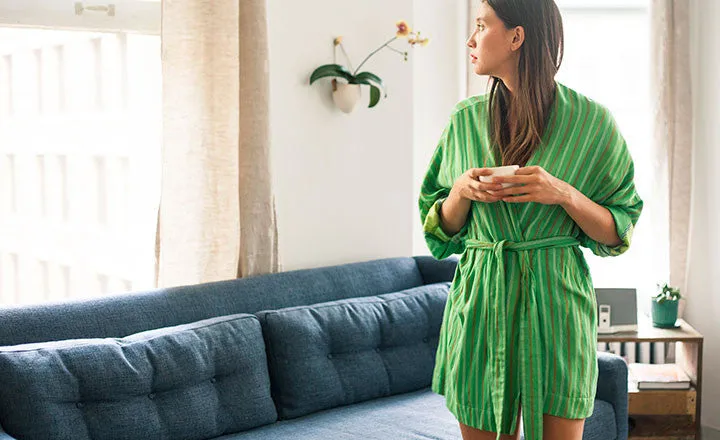 REVERSIBLE KIMONO ROBE