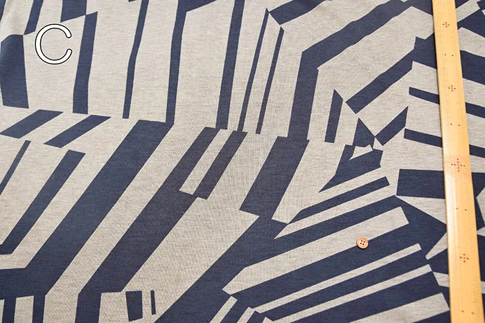 Reversible Knit Printed Fabric