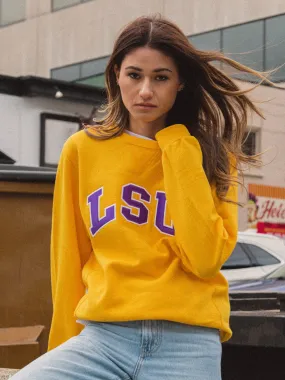 RUSSELL LSU CREWNECK - CLEARANCE