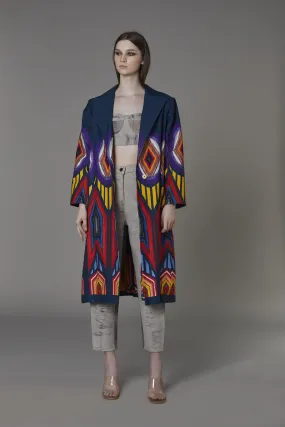 Saaksha & KinniÂ    I   Afghani circle placemtn print drill jacket

Grey denim bustier

Grey jeans Drill Coat - Multi

Bustier - Grey

Jeans - Grey SS22097

  SS22035

  SS22003