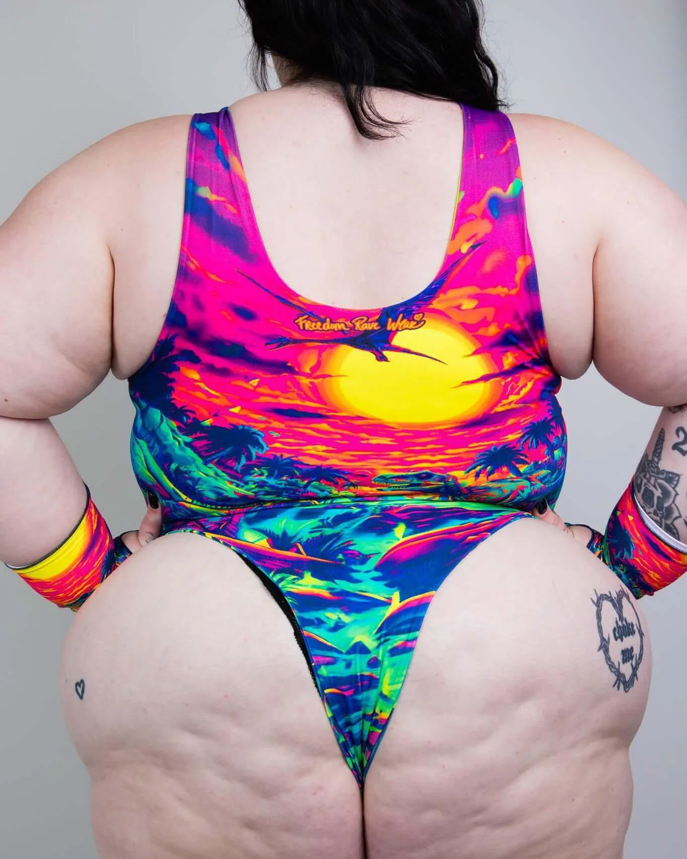 Saurian Reversible High Neck Bodysuit
