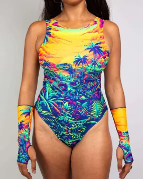 Saurian Reversible High Neck Bodysuit