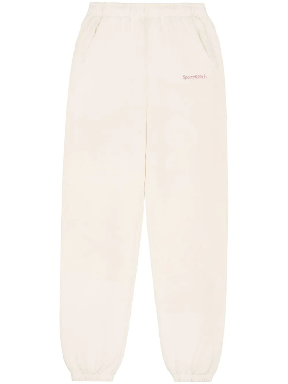 Serif logo-print track pants