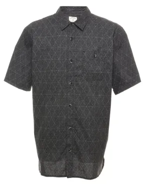 Short Sleeve Patterned Shirt - XL