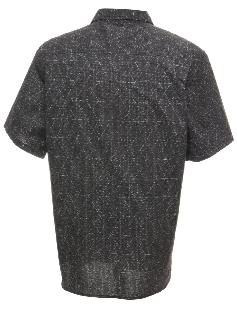 Short Sleeve Patterned Shirt - XL