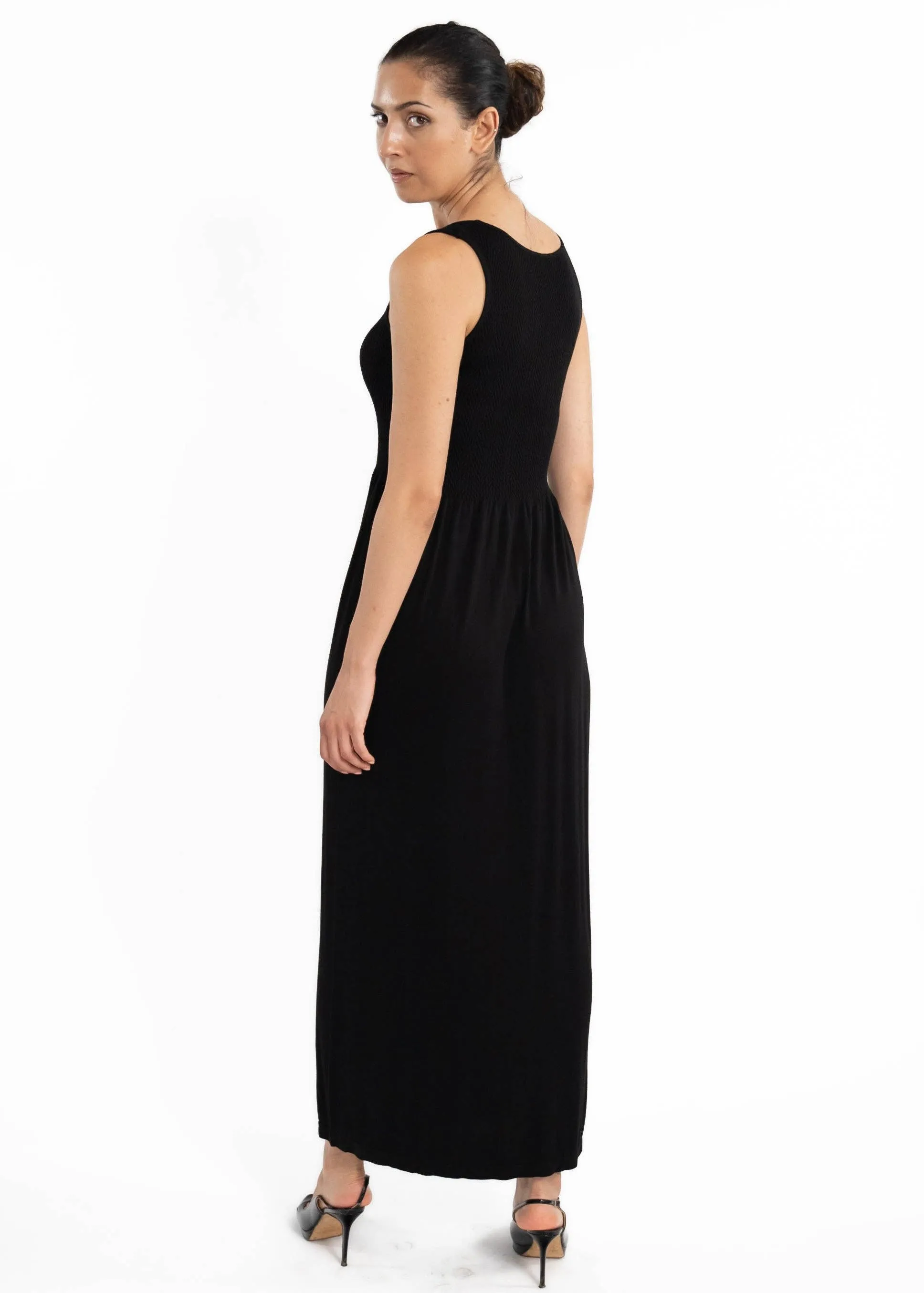 Sleeveless Maxi Dress: Olive