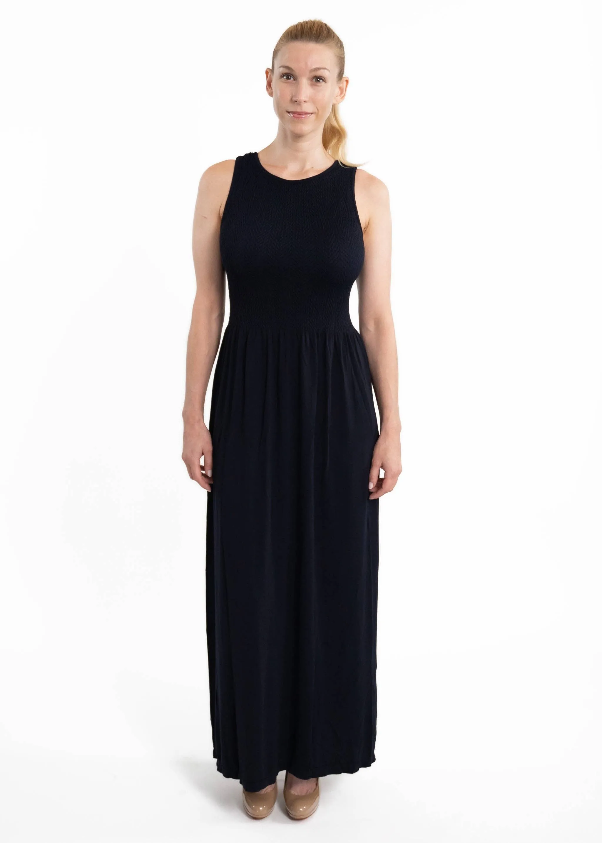Sleeveless Maxi Dress: Sage