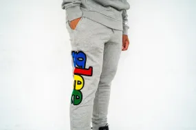 Sniper Gang Glee Joggers (Grey/Multi)