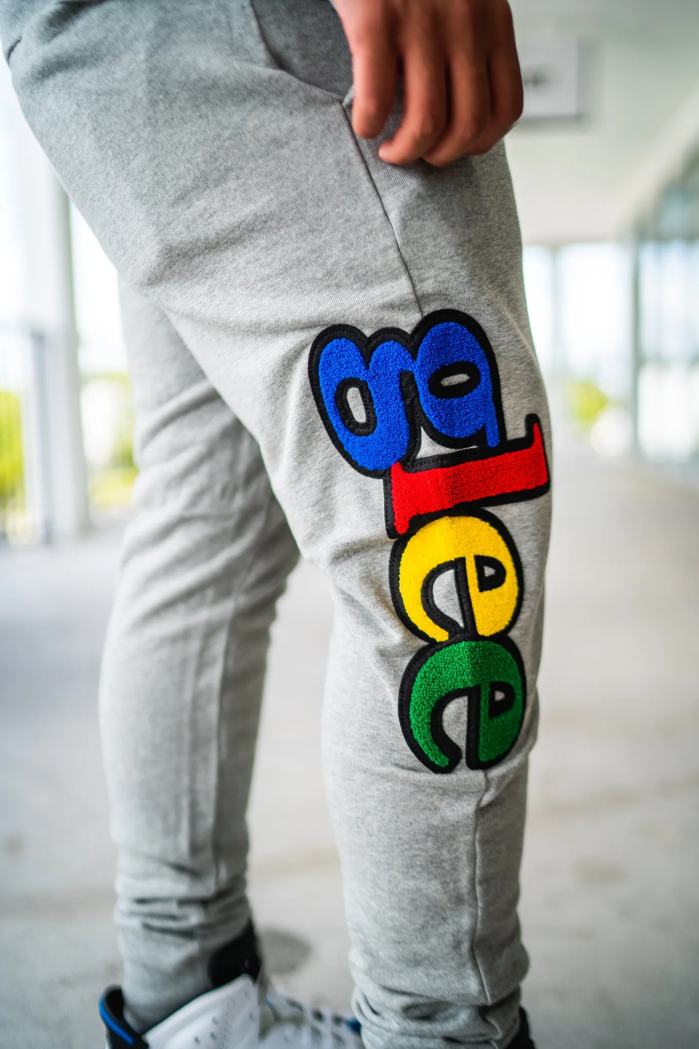 Sniper Gang Glee Joggers (Grey/Multi)