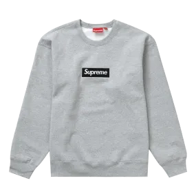 Supreme Box Logo Crewneck 'Heather Grey' (FW22)