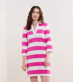 Taylor Dress - Preppy Pink Stripes