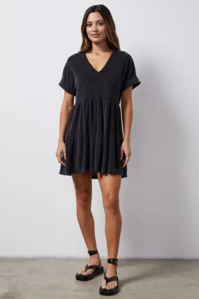 Terry Cloth Tiered Dress