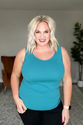 The Basics Reversible Longline Tank in Dark Teal