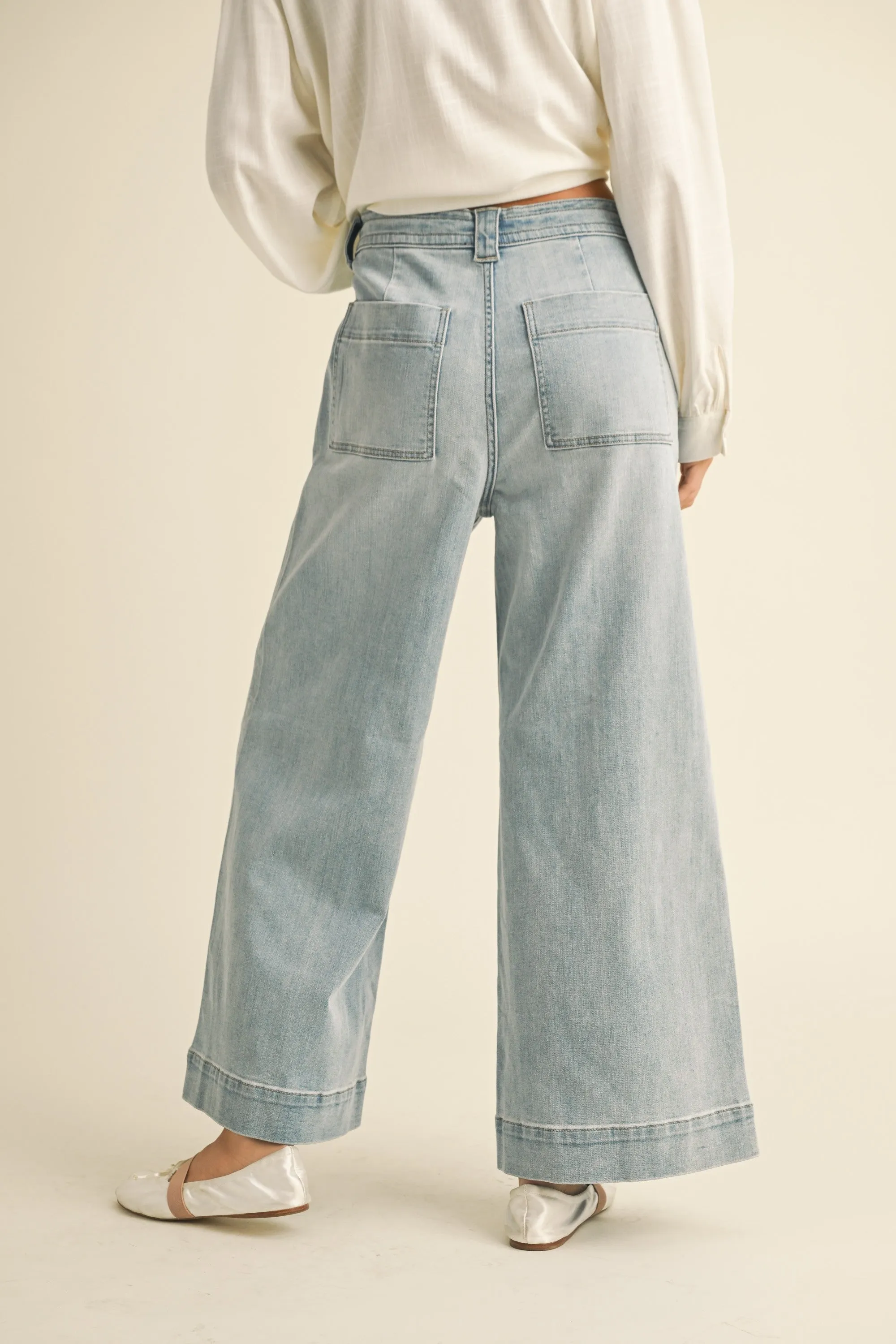 The Washed Tie Front Jean