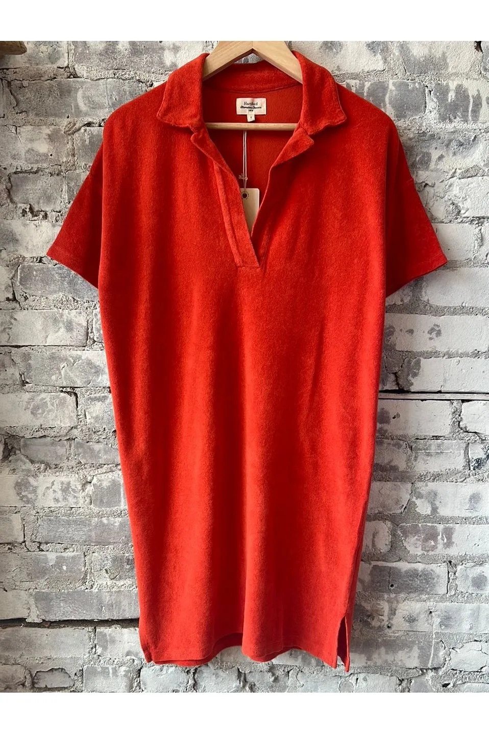 Tuan Cotton Toweling Dress - Poppy