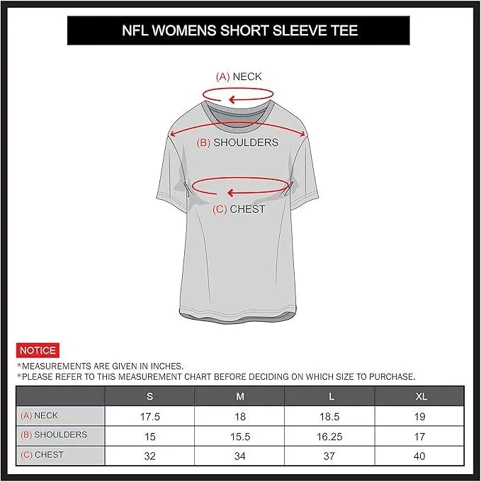 Ultra Game NFL Official Women's Distressed Graphics Super Soft Crew Neck T-Shirt, Kansas City Chiefs, Team Color|Kansas City Chiefs