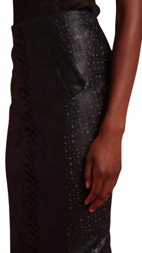 Vegan Leather Skirt
