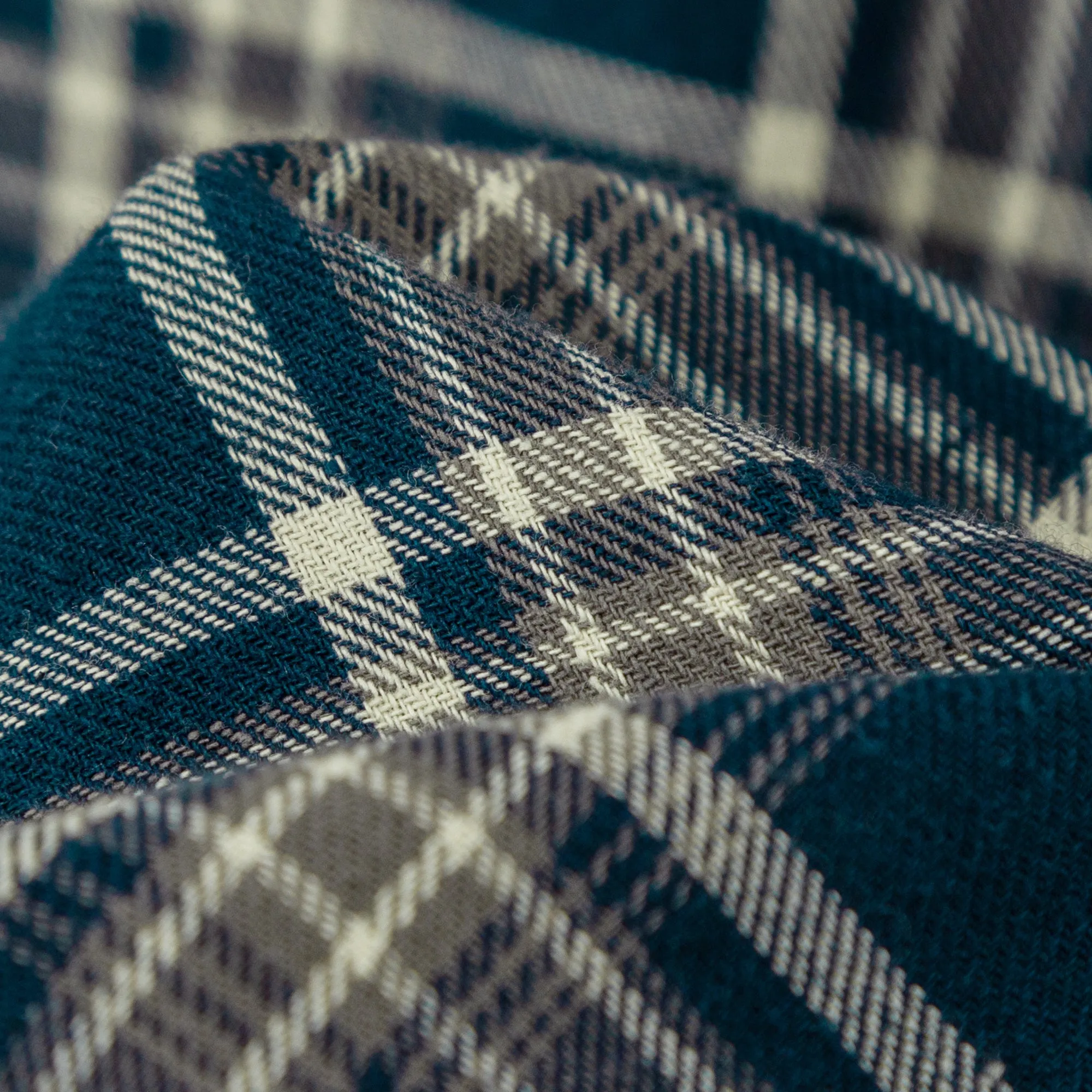 Vintage Check Boxy Crop Shirt