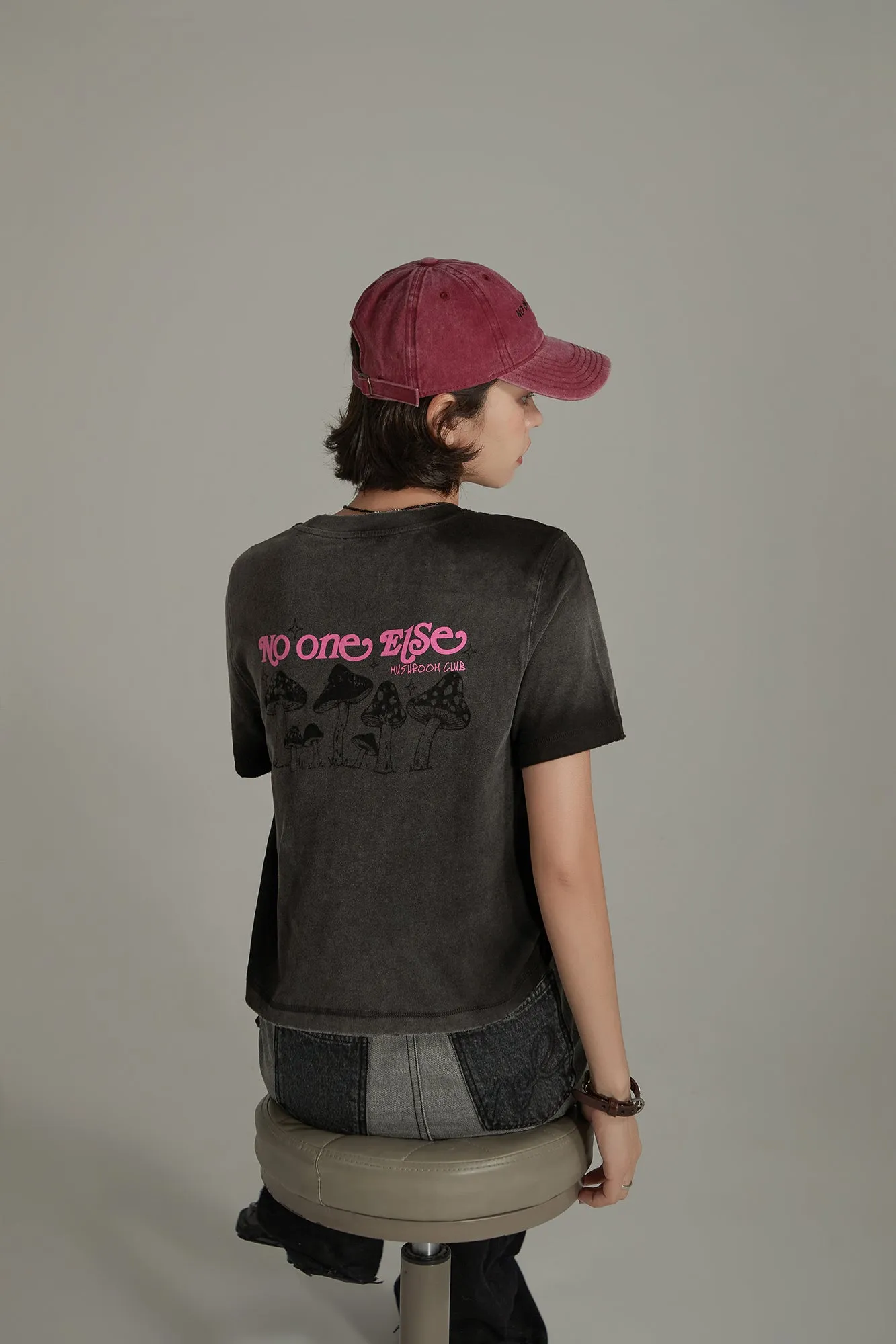 Vintage Print Logo Short Sleeve T-Shirt