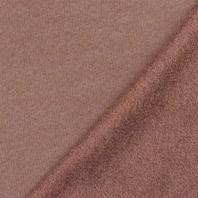 Vintage Rose Pink Solid Stretch French Terry Knit Fabric