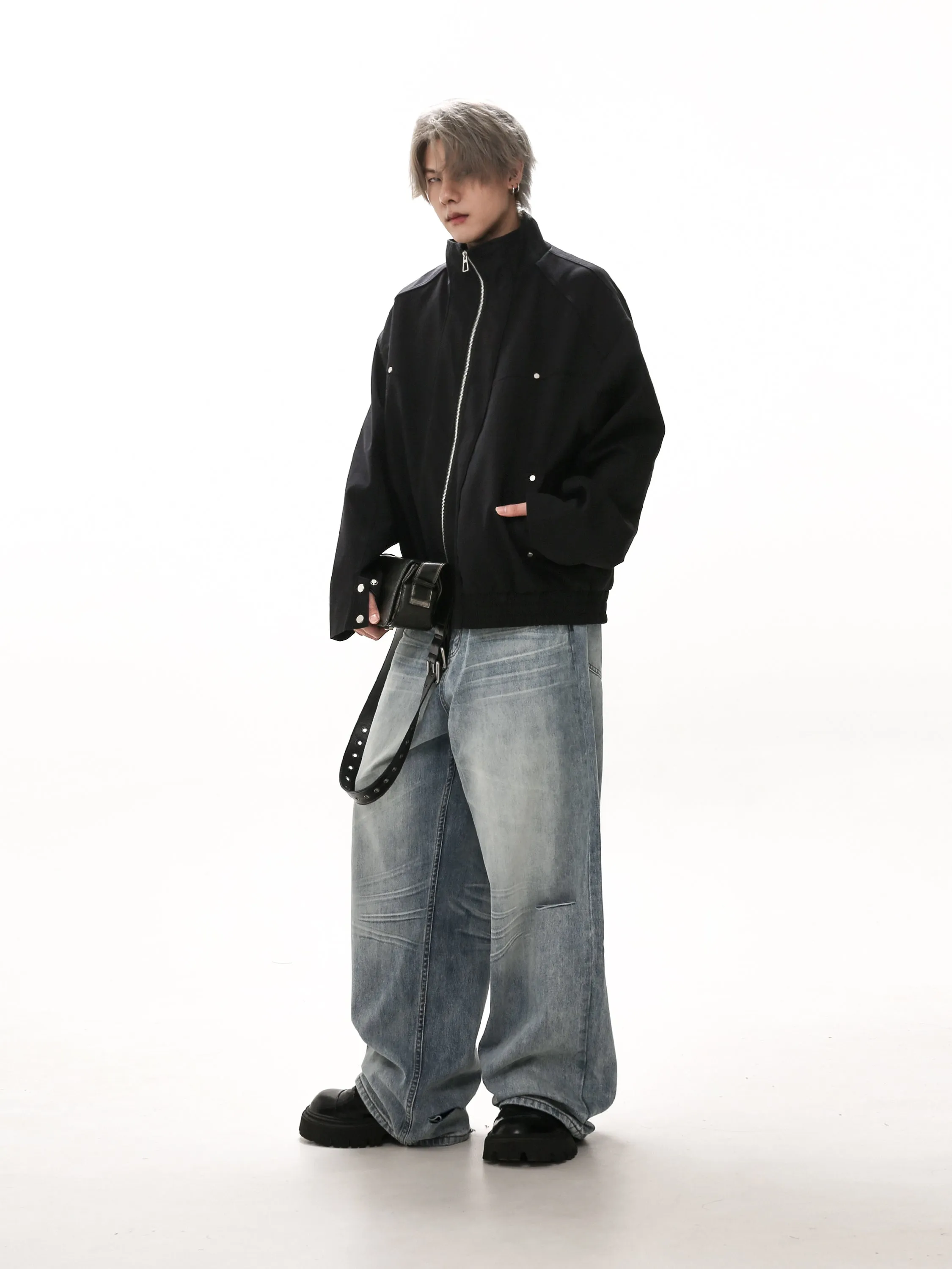 Washed Cut Jeans