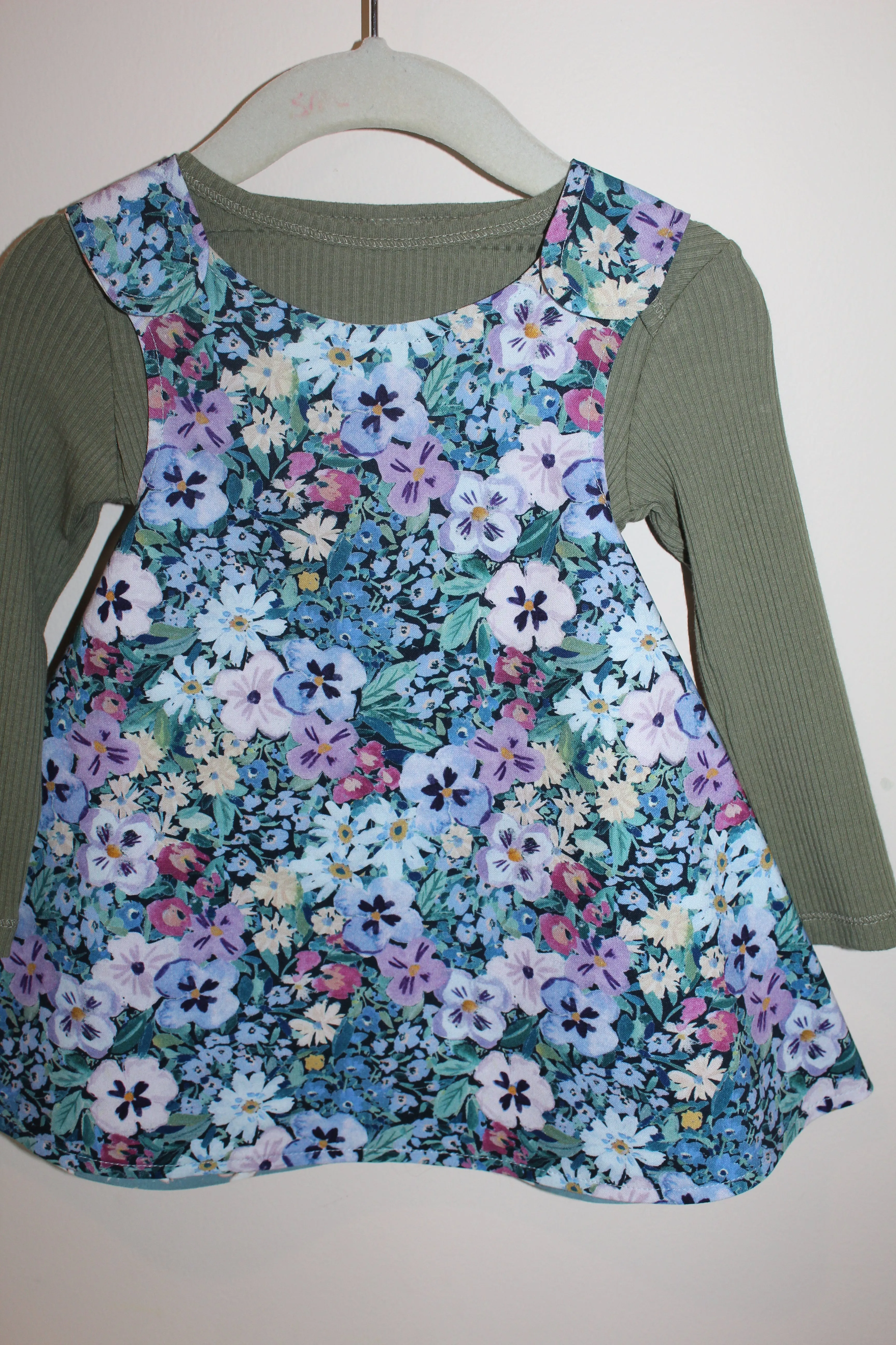 Watercolor Pansies Reversible Dress