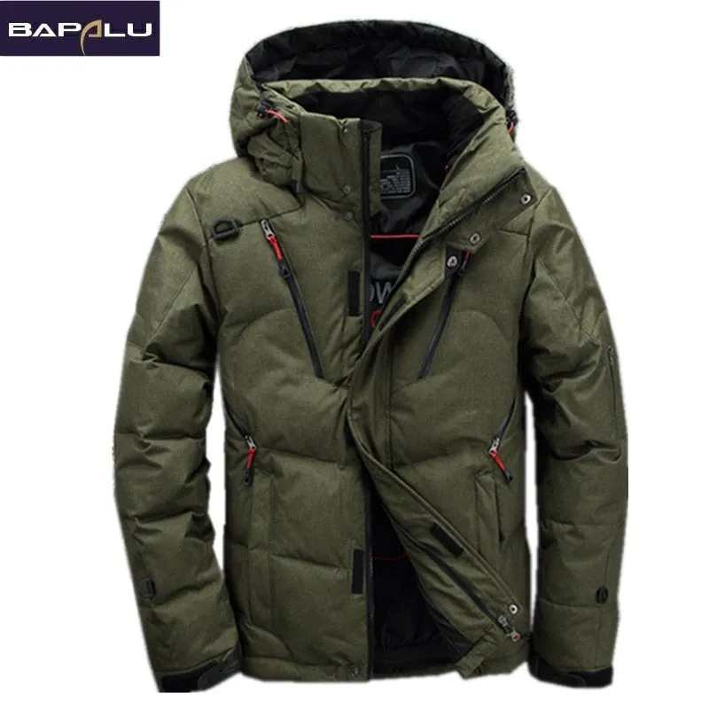 White Duck Down Jacket men coat Snow parkas male Warm Brand Clothing