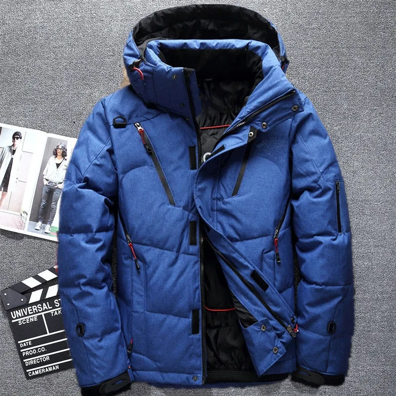 White Duck Down Jacket men coat Snow parkas male Warm Brand Clothing