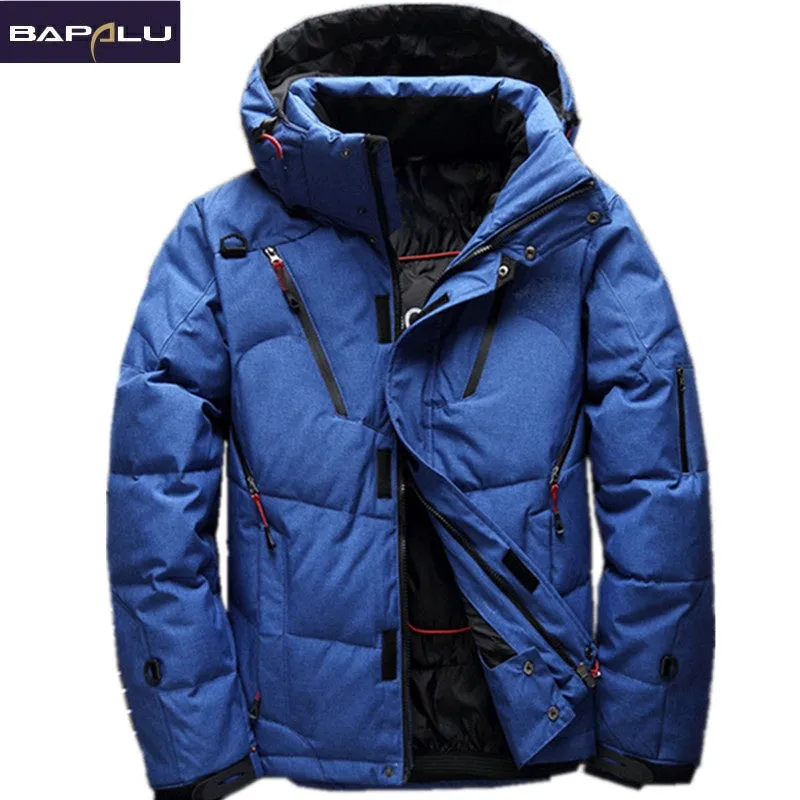 White Duck Down Jacket men coat Snow parkas male Warm Brand Clothing