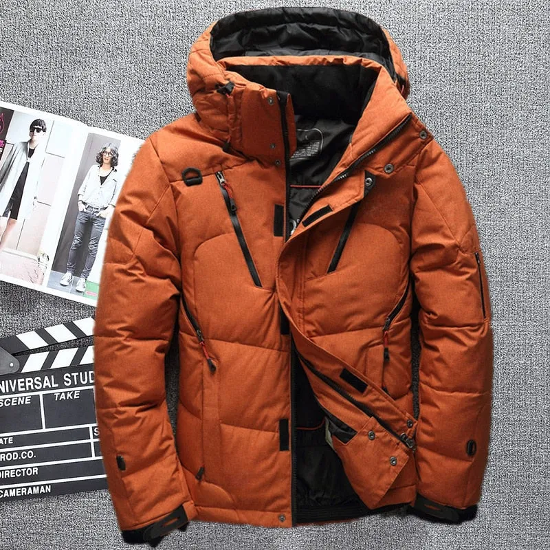 White Duck Down Jacket men coat Snow parkas male Warm Brand Clothing