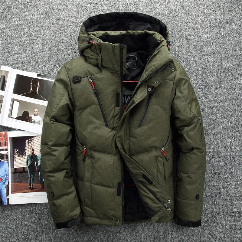 White Duck Down Jacket men coat Snow parkas male Warm Brand Clothing