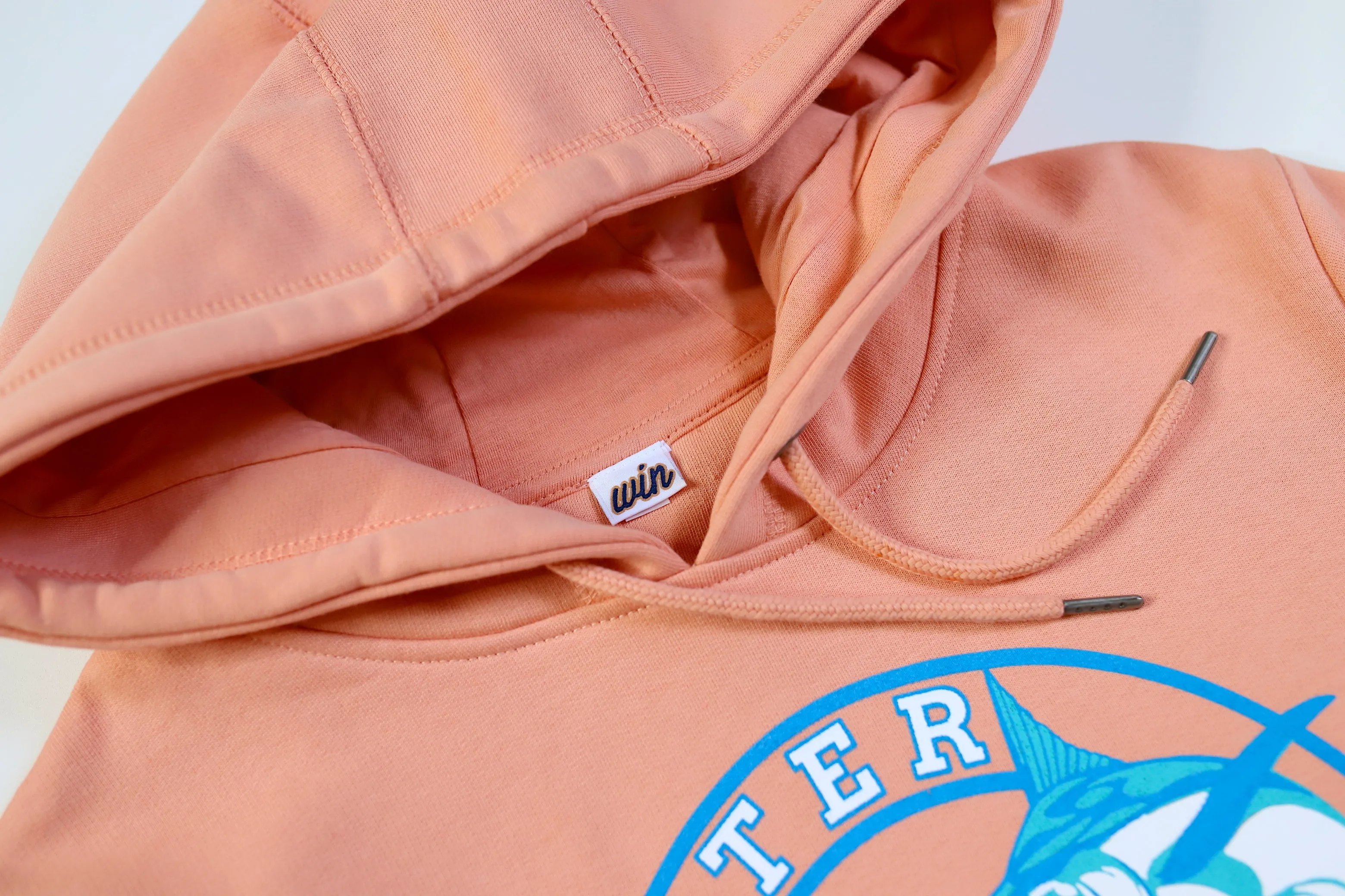 WIN "Charter Fishing" Hoodie - Coral