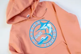 WIN "Charter Fishing" Hoodie - Coral