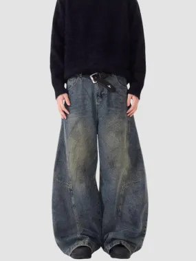WLS Loose Straight Washed Pants