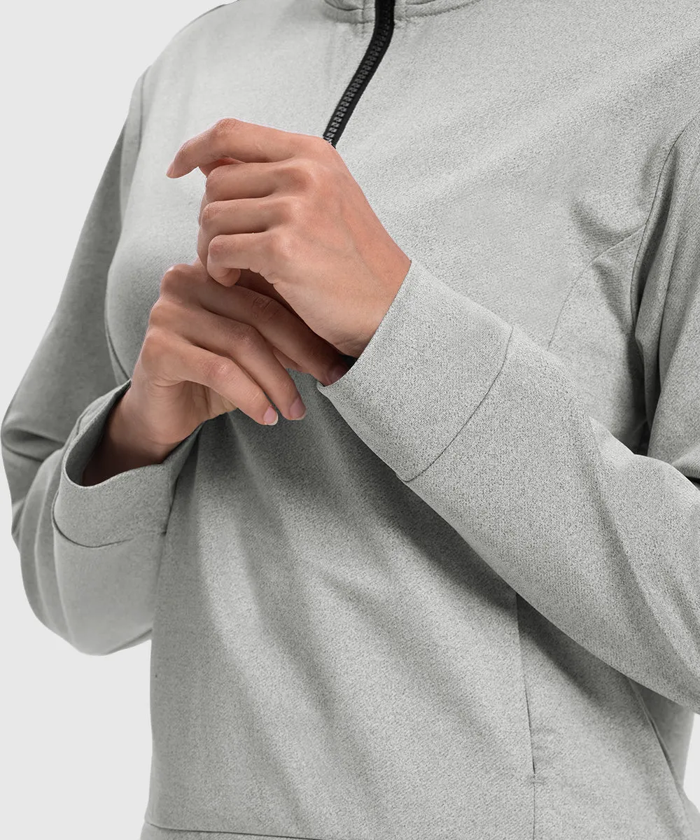 Women's 1/4 Half Zip Sweatshirt and Wide Leg Pants Lounge Sets