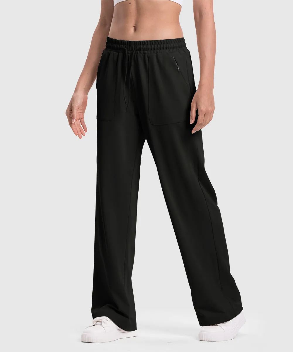 Women's 1/4 Half Zip Sweatshirt and Wide Leg Pants Lounge Sets
