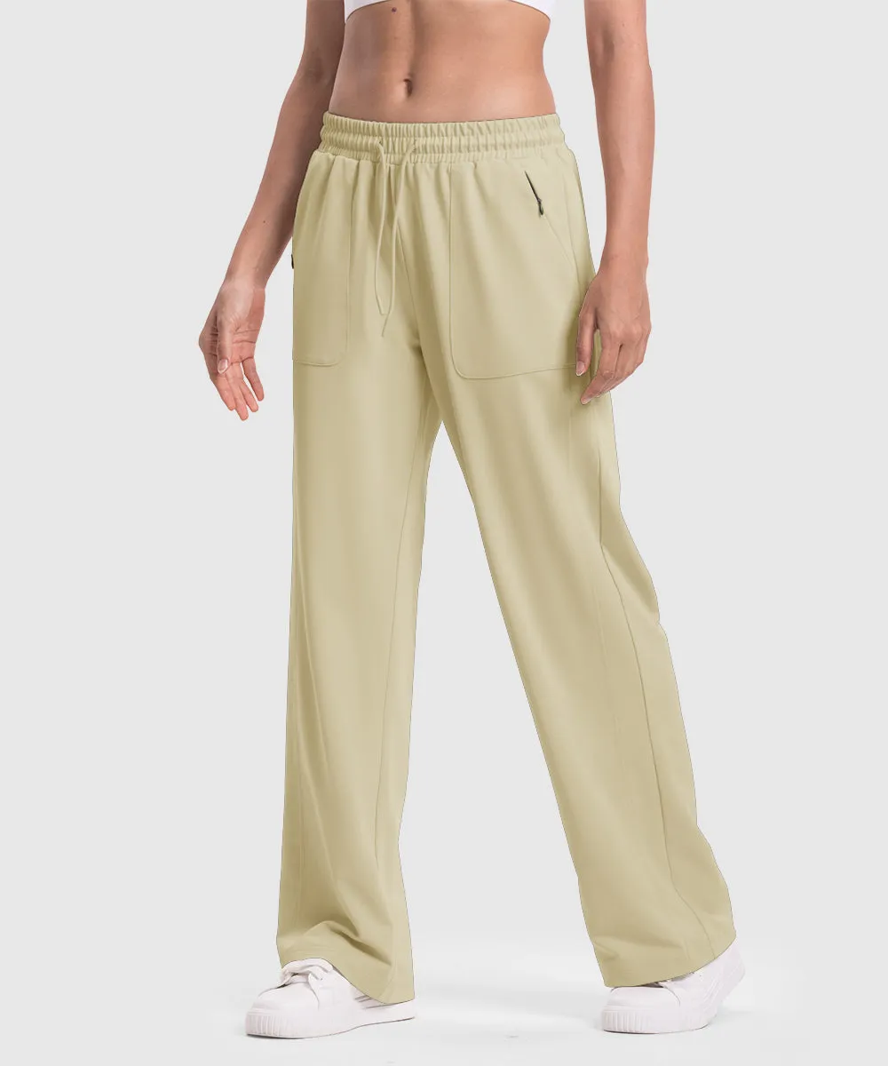 Women's 1/4 Half Zip Sweatshirt and Wide Leg Pants Lounge Sets
