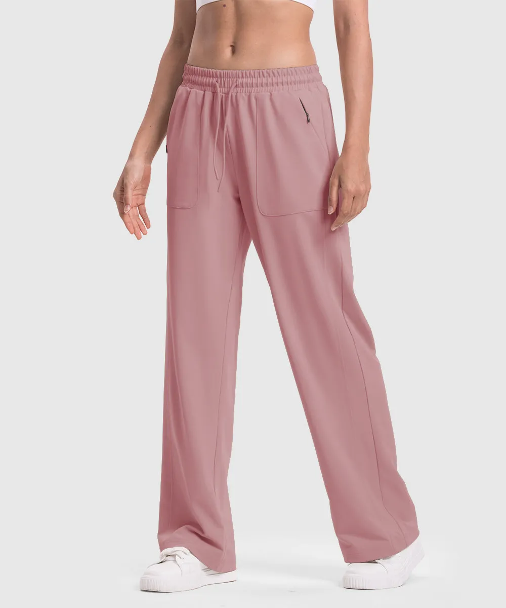 Women's 1/4 Half Zip Sweatshirt and Wide Leg Pants Lounge Sets
