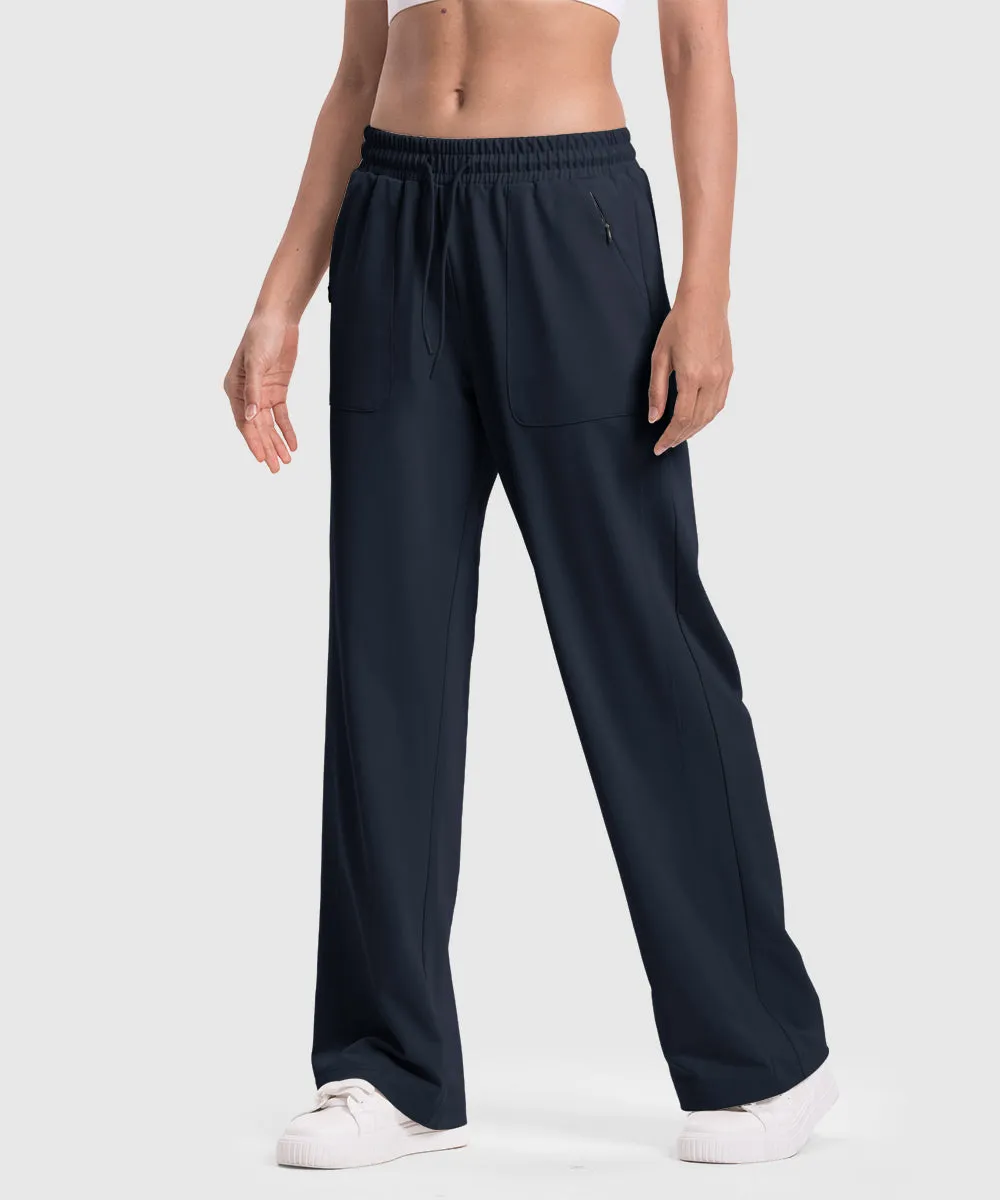 Women's 1/4 Half Zip Sweatshirt and Wide Leg Pants Lounge Sets