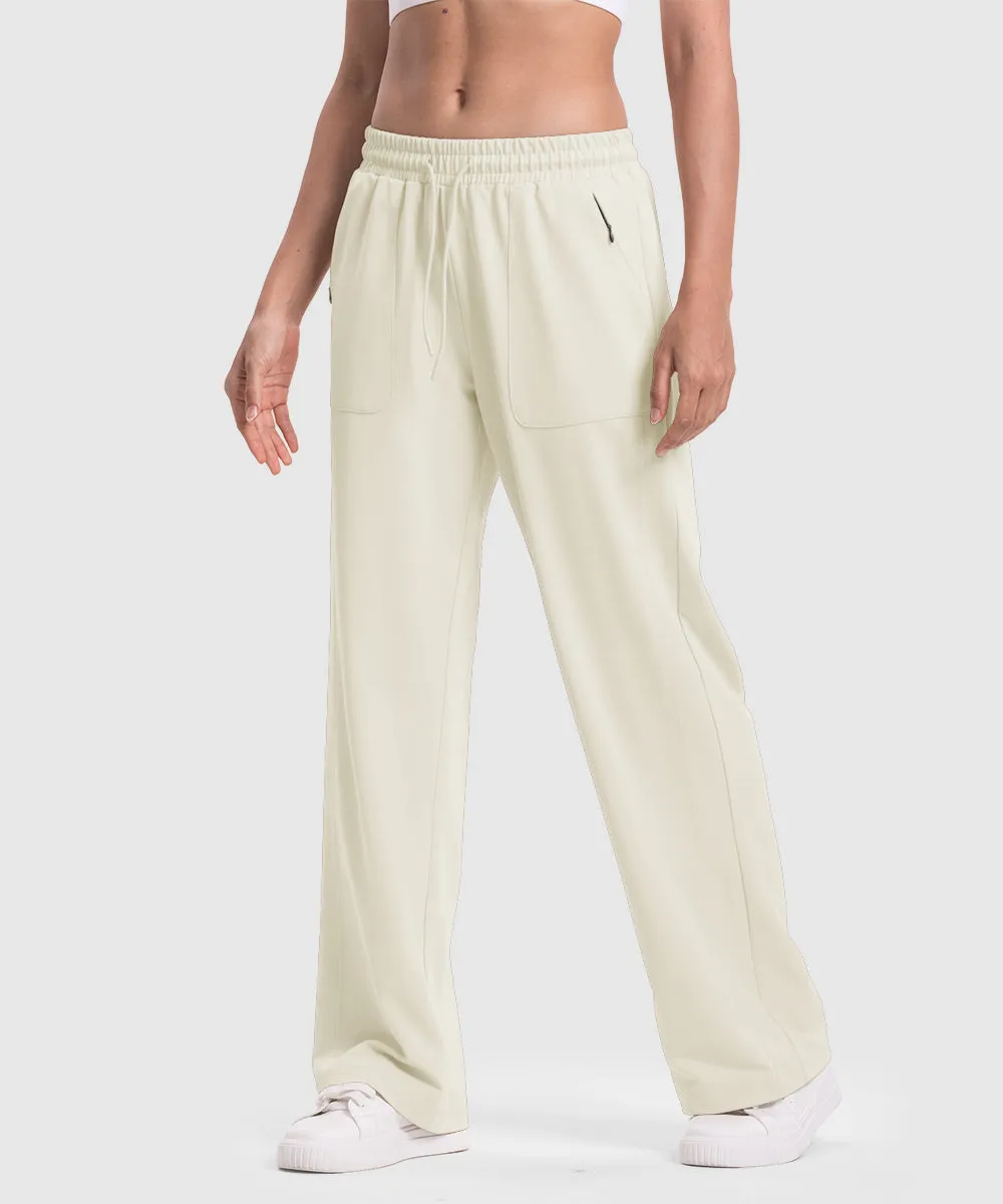 Women's 1/4 Half Zip Sweatshirt and Wide Leg Pants Lounge Sets