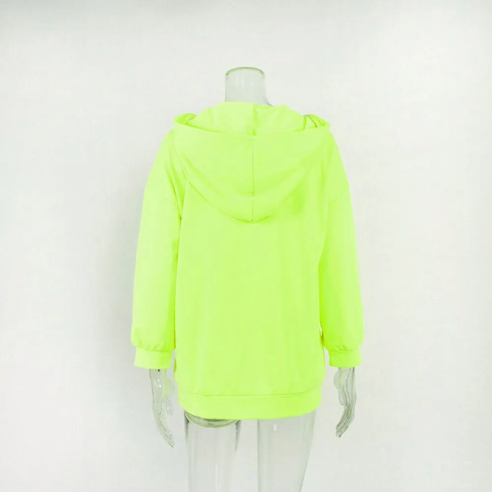 Women's Autumn/Winter Loose Printed Hoodie