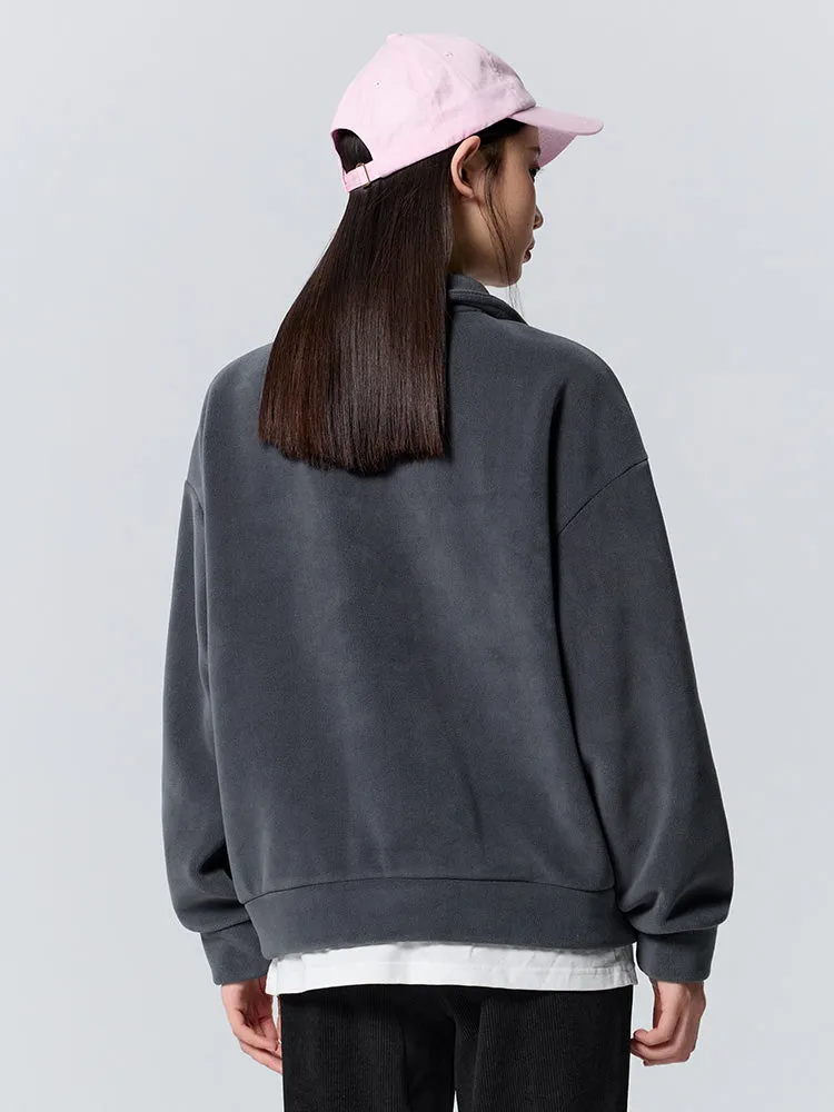 Women's fake two piece sweatshirt