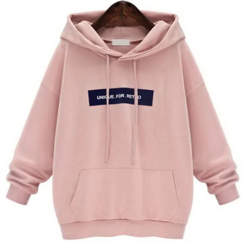 Women's Long Sleeve Hooded Sweatshirt With Pocket