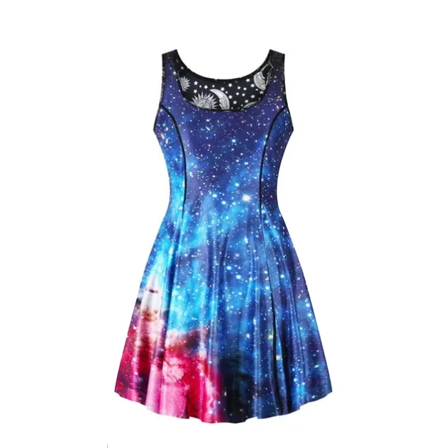 Women's Reversible Sleeveless Boho Dress