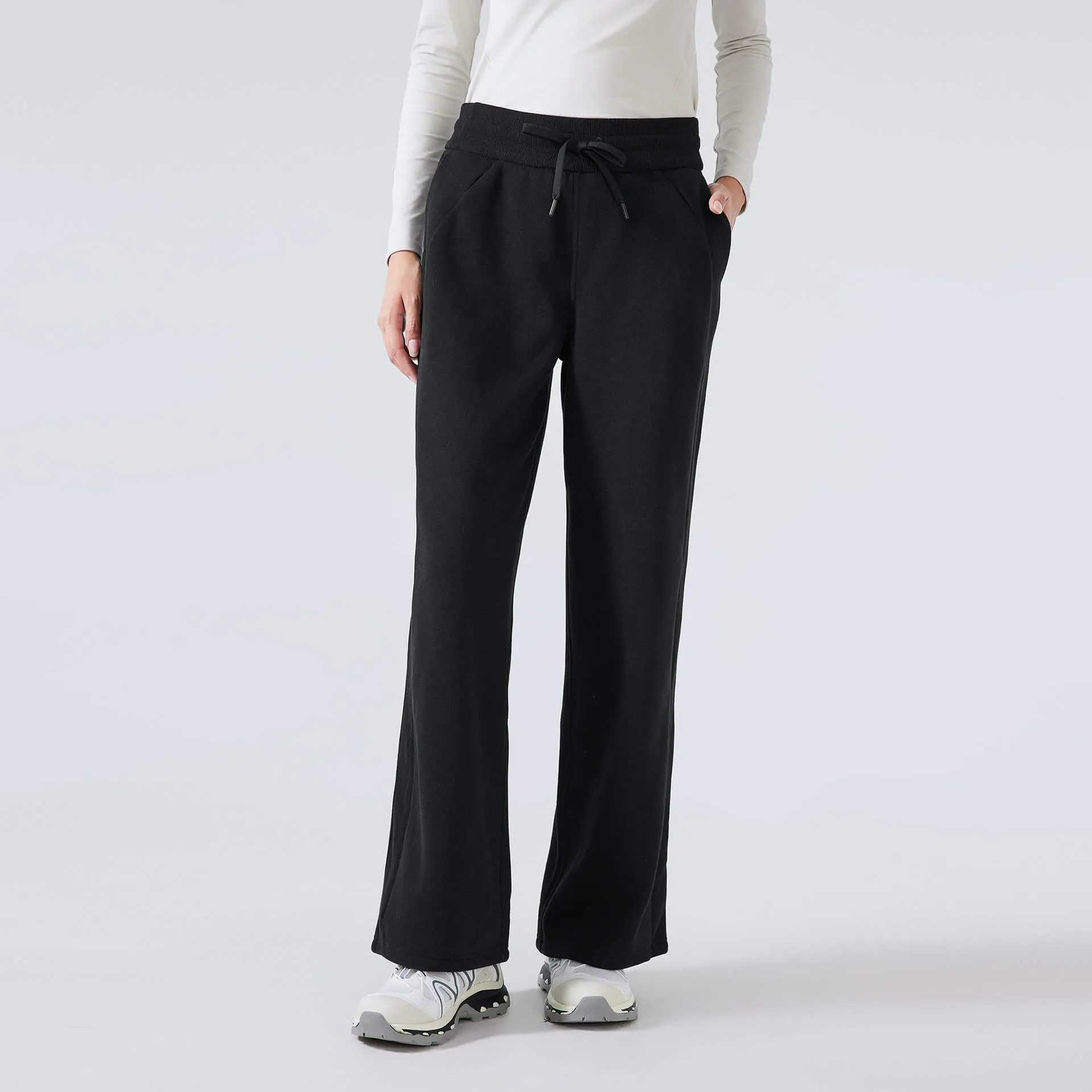 Women's Straight Leg Fleece Sweatpants Athletic Pants