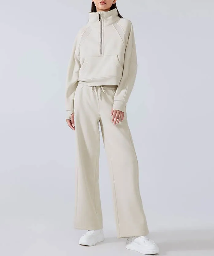 Women's Straight Leg Fleece Sweatpants Athletic Pants