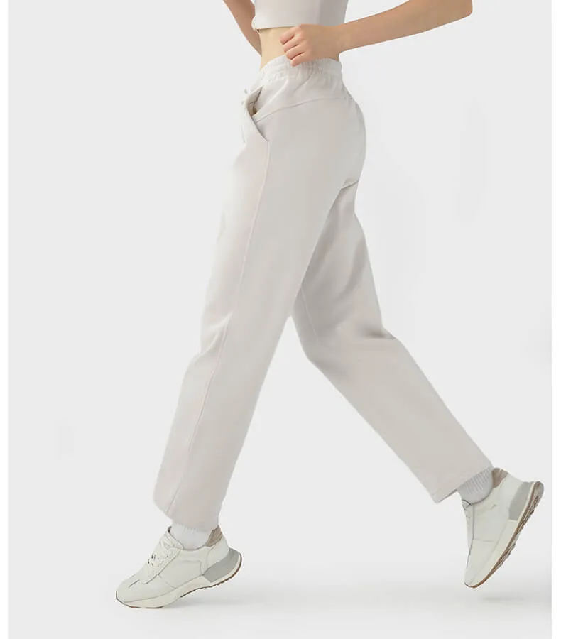 Women's Straight Leg Fleece Sweatpants Athletic Pants