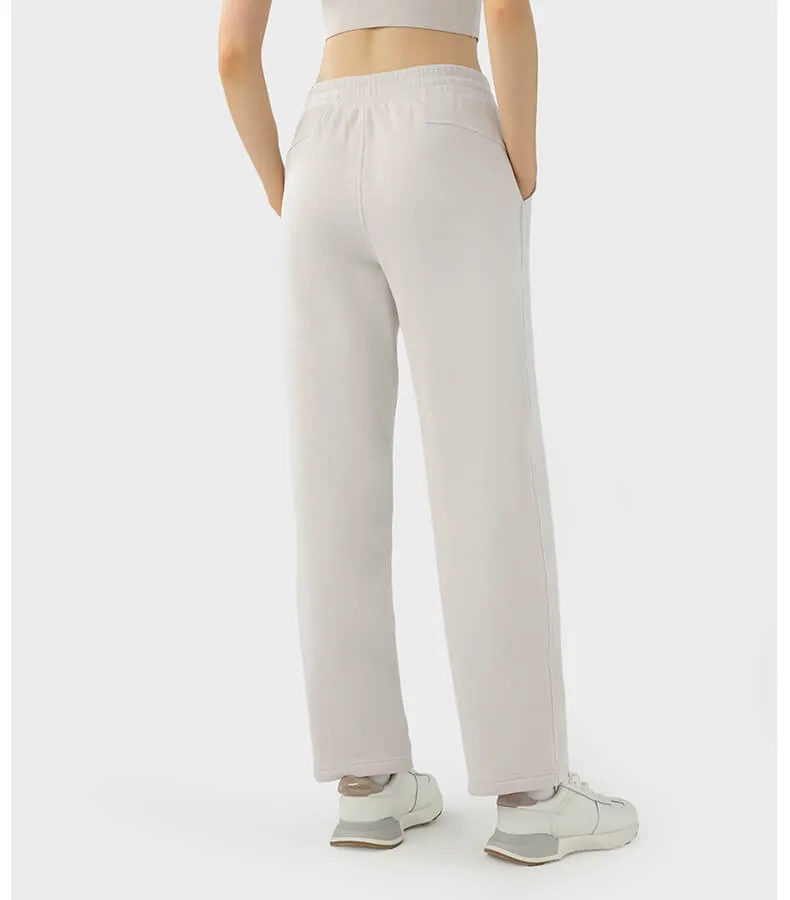 Women's Straight Leg Fleece Sweatpants Athletic Pants