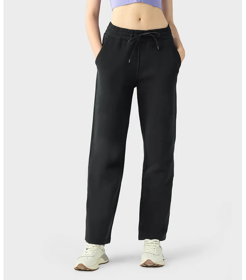 Women's Straight Leg Fleece Sweatpants Athletic Pants